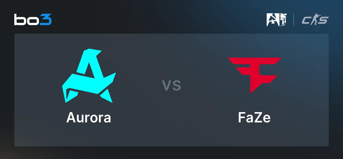Прогноз на матч CS2: Aurora Gaming vs FaZe Clan