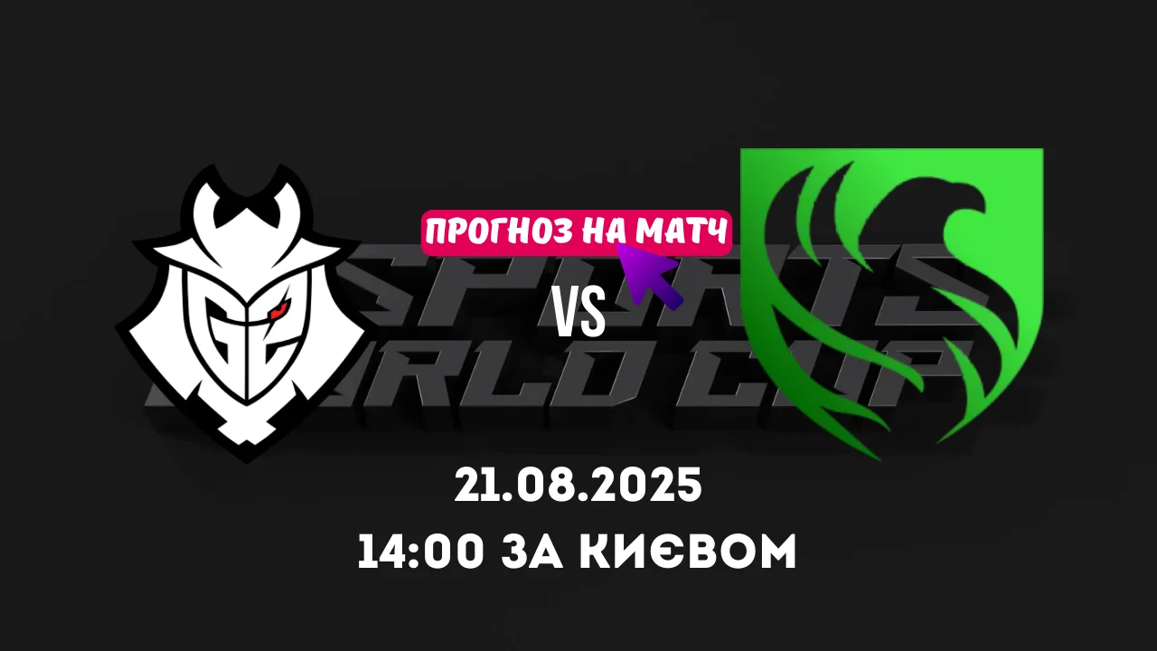 Прогноз на матч G2 Esports vs Team Falcons у рамках Esports World Cup 2025 з CS2