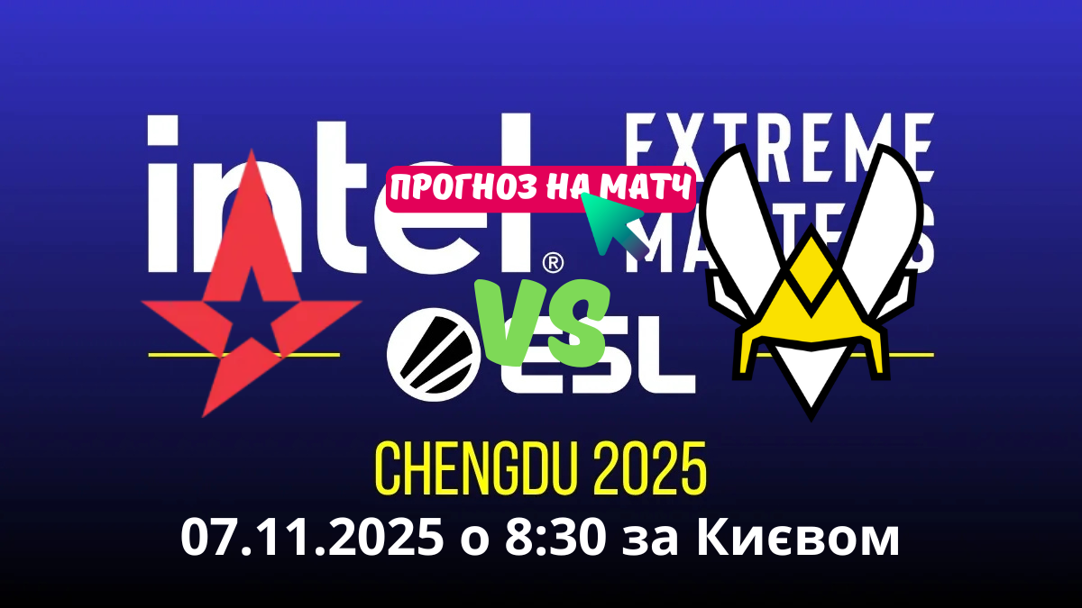 Прогноз на матч Astralis vs Team Vitality — IEM Chengdu 2025