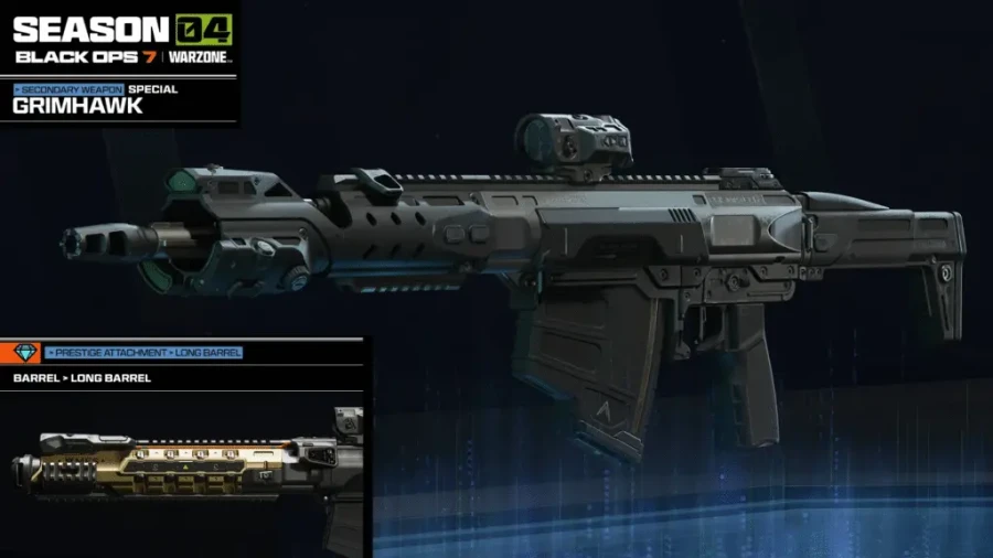 Зовнішній вигляд спеціальної гвинтівки Grimhawk у Black Ops 7